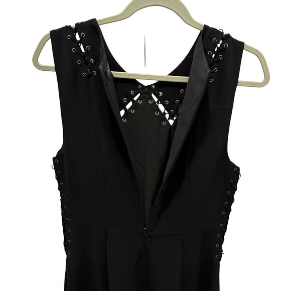 Rag & Bone Black Lace-Up Detail Sleeveless Dress Size 6 - Picture 5 of 6